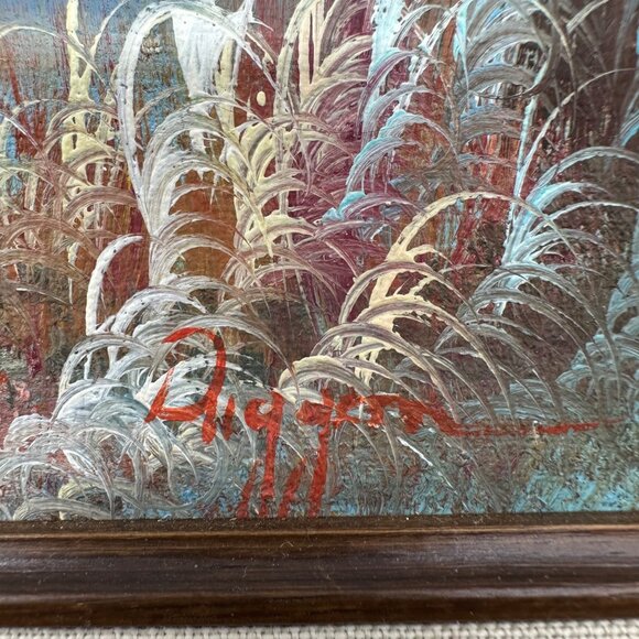 Vintage Lighthouse Seascape Oil Painting Framed Bernard B Duggan Nautical Dunes - Picture 5 of 10